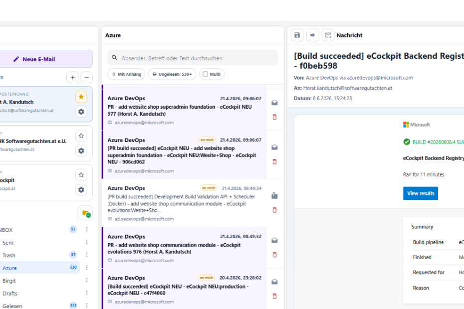 ecoMail - der Mailclient im eCockpit